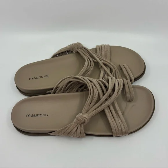 Maurices Gray Slide Sandals 9 - Picture 3 of 5